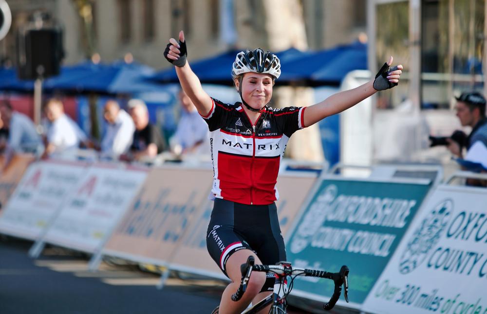 Annie Simpson of Team Matrix Fitness. Events such as the UK Cycling Tour are increasing media coverage of women's sport / PIC: ©www.shutterstock/i4lcocl2