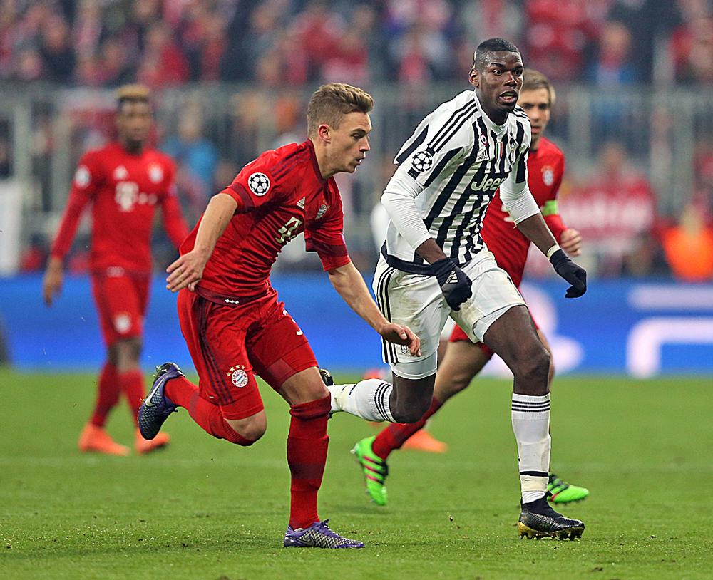 Although Italian clubs are struggling financially, Juventus sold Paul Pogba (centre) for a world-record £89m in 2016 demonstrating its comparative economic strength / Adam Davy PA