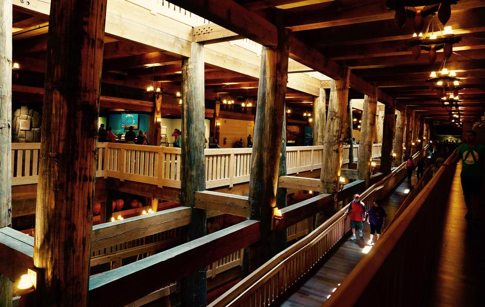 The attraction is split over three decks, or levels
