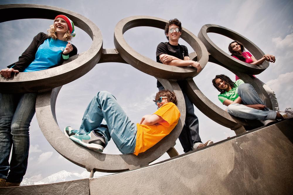Youngsters got to know each other through the event’s music, art and sport