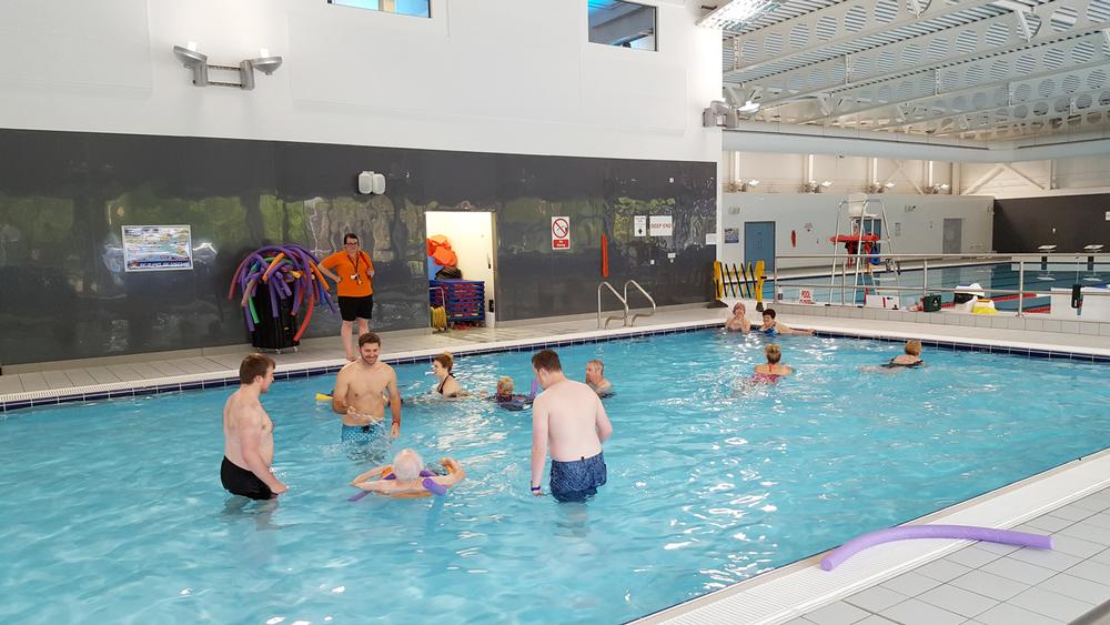 Swim sessions are organised for disability groups and charities, including for people diagnosed with dementia and their carers / Beccy Lane/Positive Image Photography