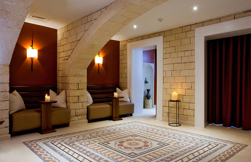 Hotel guests have restricted access to the spa to help maintain tranquility 