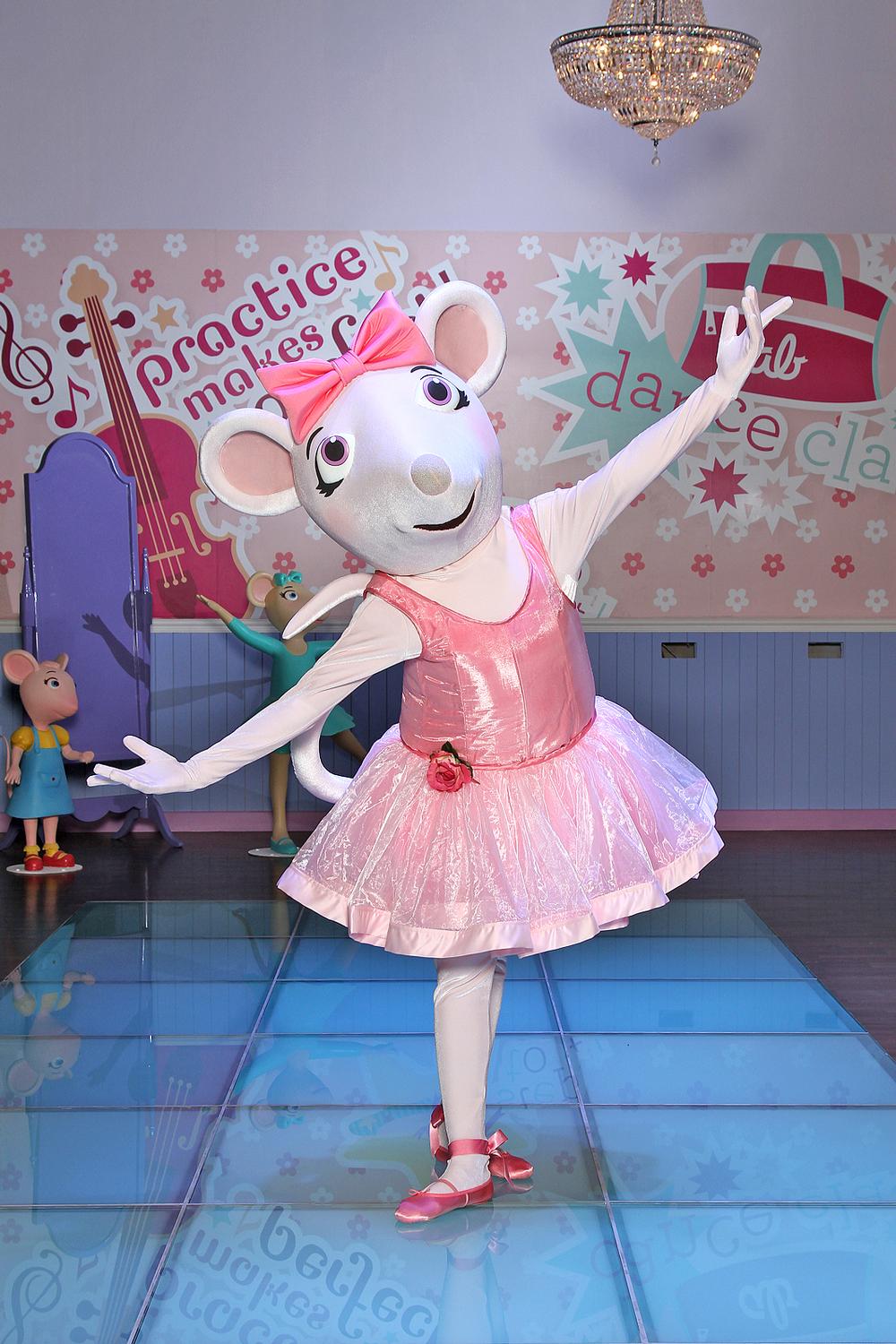 Young visitors can have a dance lesson with Angelina Ballerina
