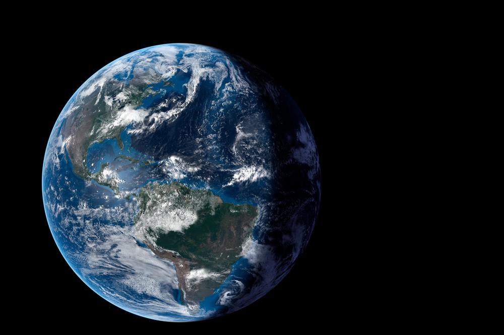 The Earth seen with Uniview fulldome software / Photo: Sciss/NASA