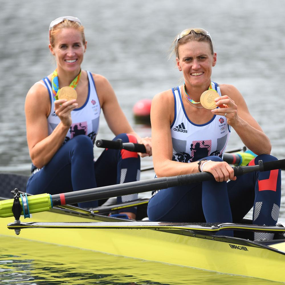 Cornish rower Helen Glover (L) is inspiring children in the region with her success / © USA TODAY Network/SIPA USA/PA Images