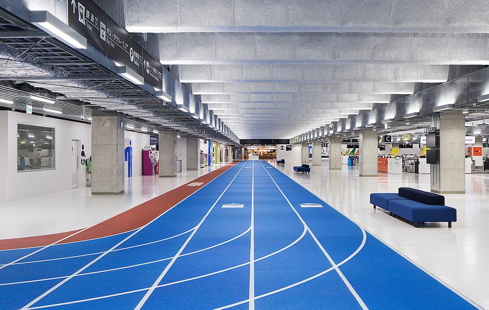 The running lanes aim to promote physical activity / Photos: Kenta Hasegawa