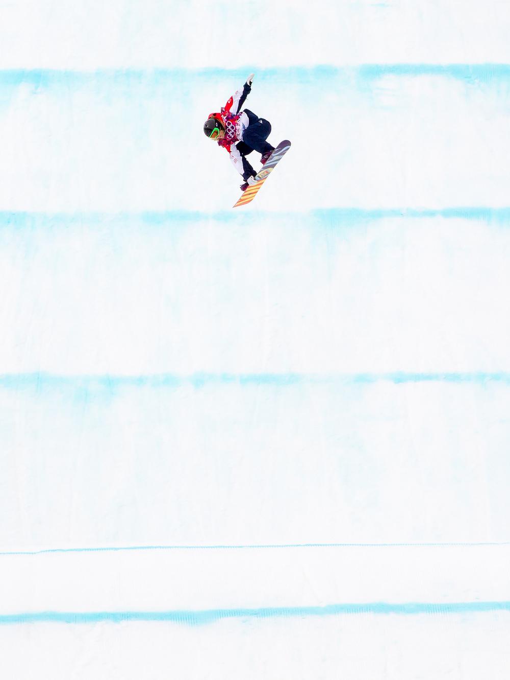 Jones’ run during the women’s snowboarding slopestyle final at the Sochi Games / PHOTO: M.Weyerhaeuser/jdpfreesport.com