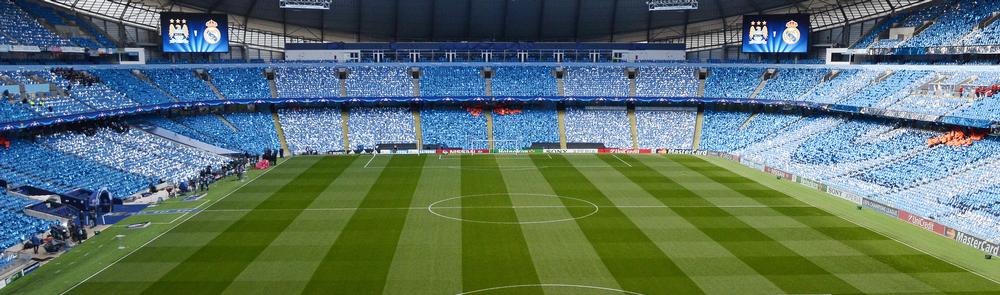 The Etihad Stadium, the home of two-time Premier League champion Manchester City Football Club