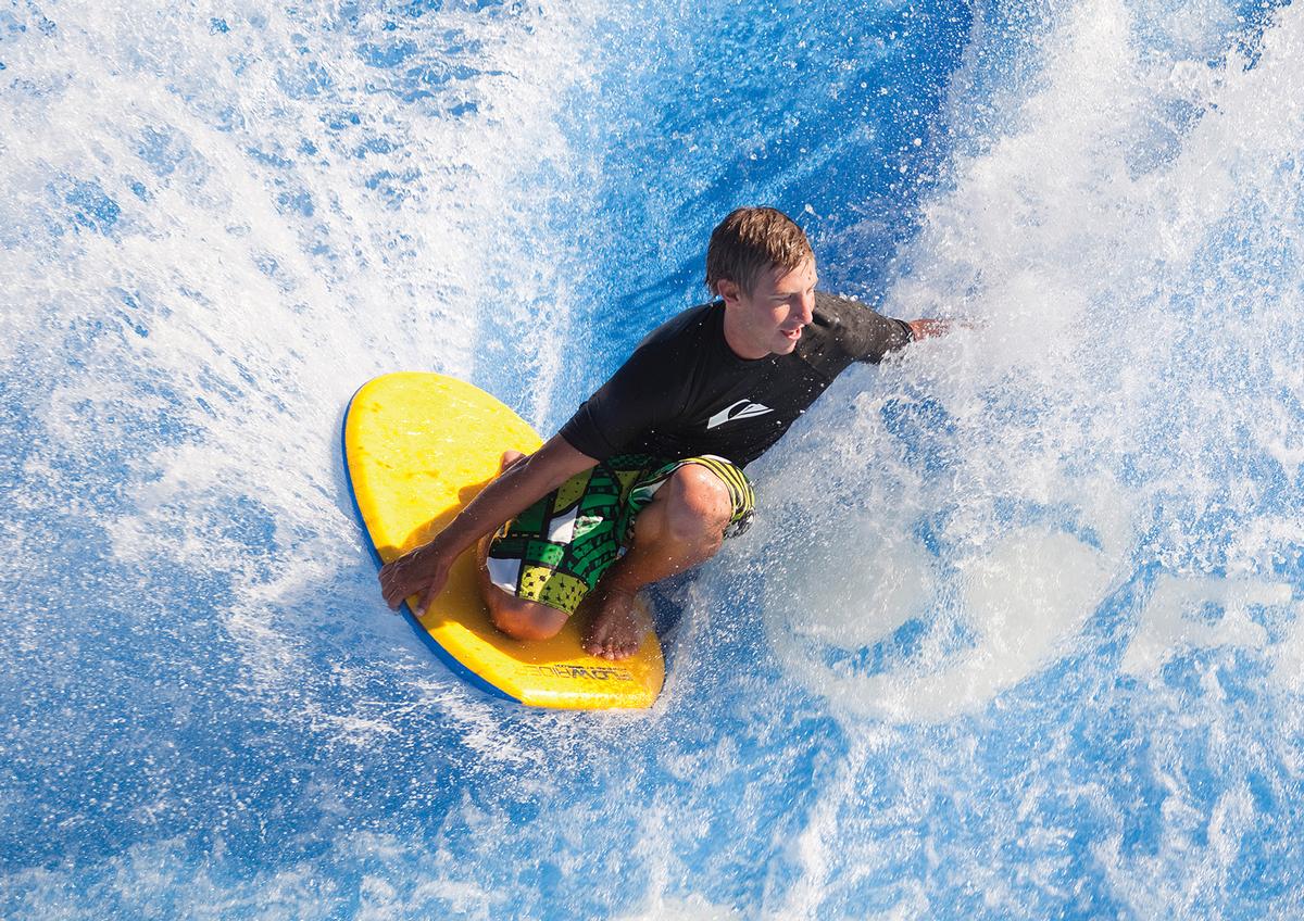 Flowrider, pictured, will be one of the rides installed at the Zhengzhou Yinji Kaifeng Waterpark in Henan, China Flowrider, pictured, will be one of the rides installed at the Zhengzhou Yinji Kaifeng Waterpark in Henan, China