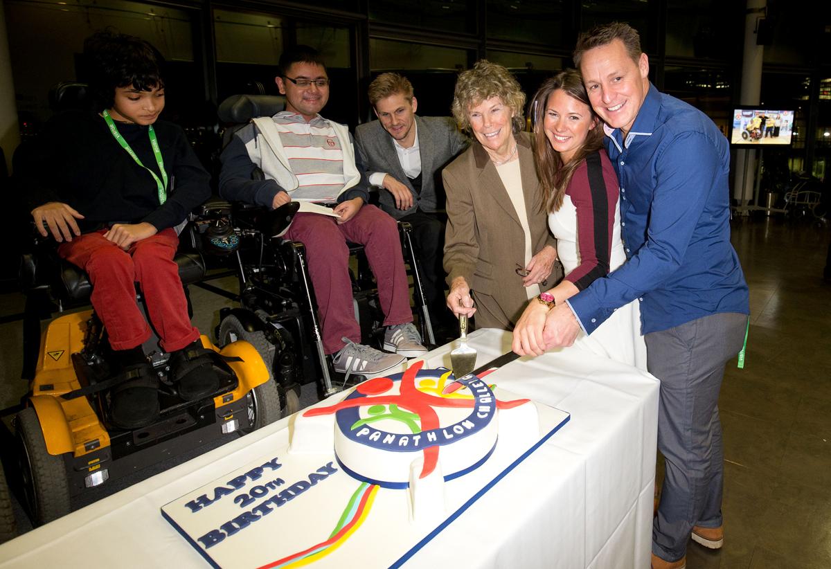 Kate Hoey, third from right, celebrated the 20th anniversary of Panathlon Kate Hoey, third from right, celebrated the 20th anniversary of Panathlon