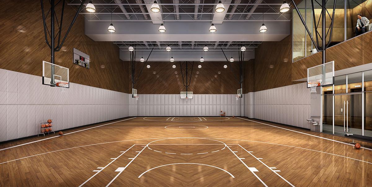 The club will feature a full-size basketball court / Moinian Group 