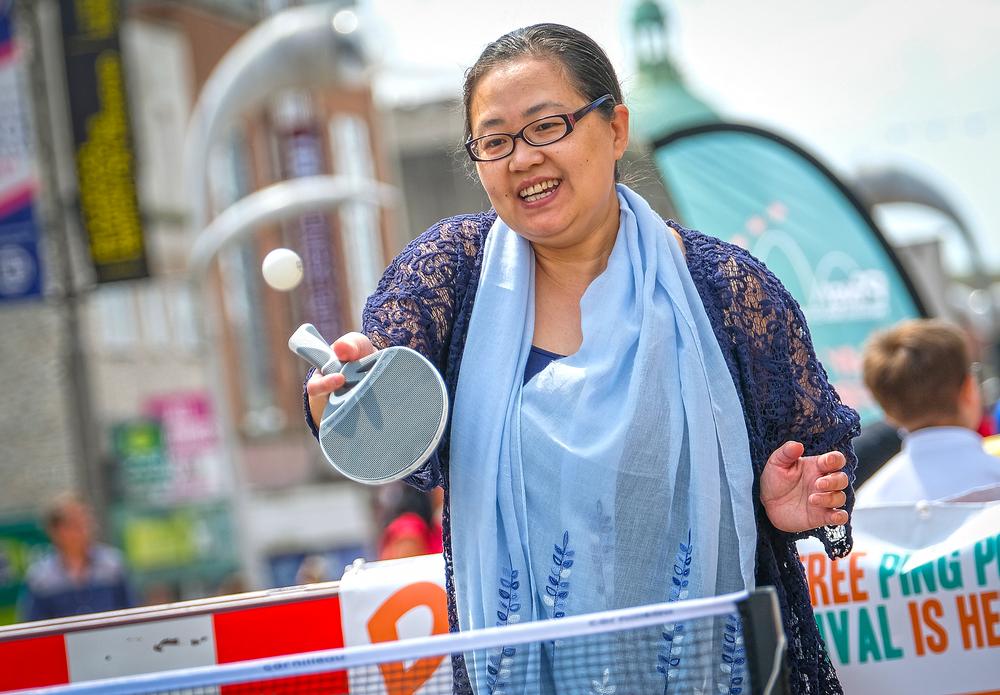 Ping! is an initiative that takes table tennis tables into public spaces