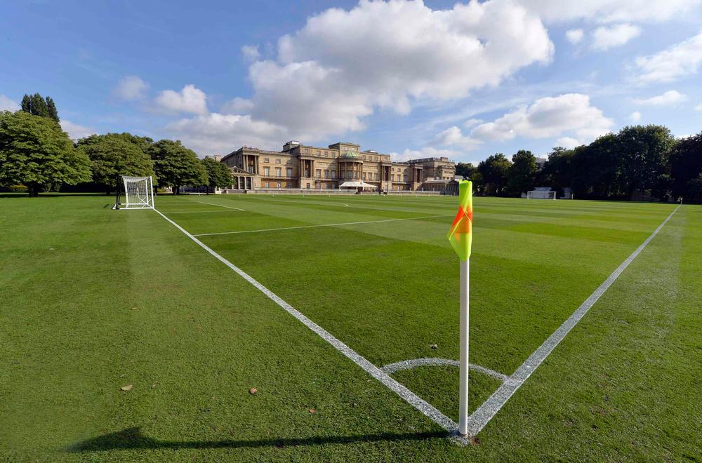 The pitch was prepared by Wembley head groundsman Tony Stones, who described being involved in the project as “a real honour”