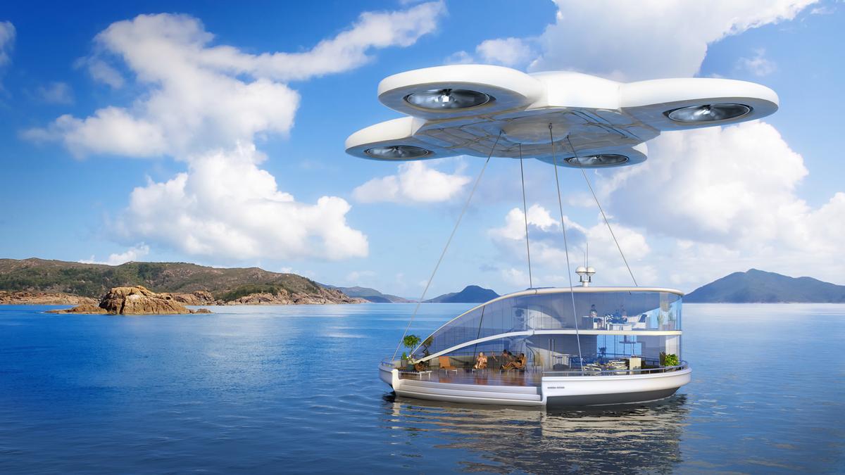 When we fancy a change of scene, we can call upon a drone to airlift our mobile home to a new destination / SmartThings