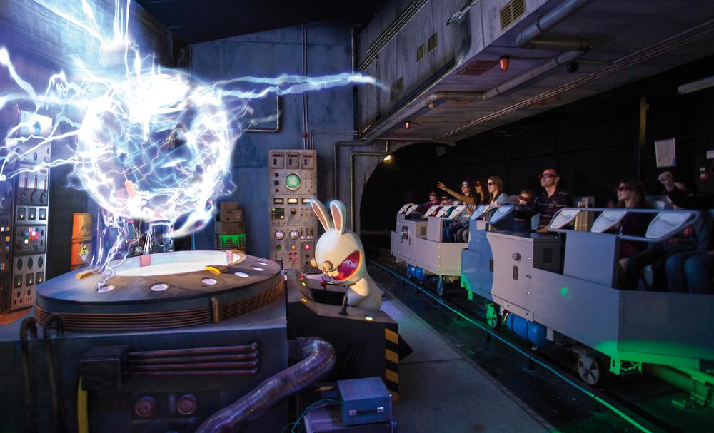 Good translation: Ubisoft’s Raving Rabbids IP has already been adapted for the theme park market / PHOTO: JL AUDY / FUTUROSCOPE