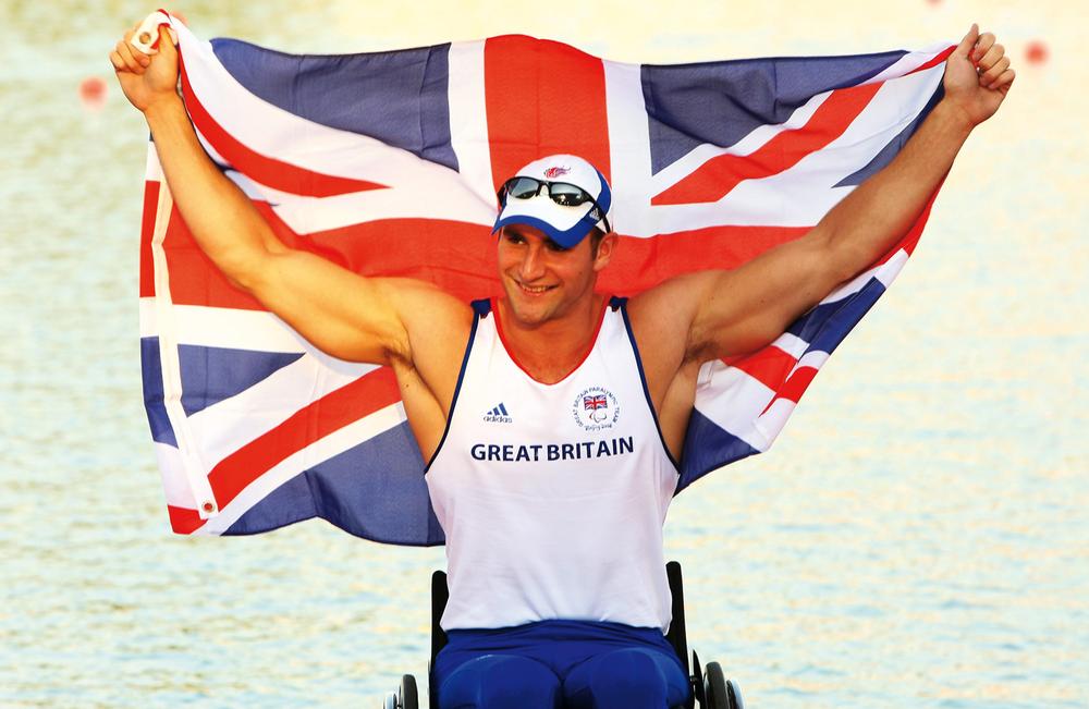 Tom Aggar won a gold medal in the Single Scull rowing event at the Beijing 2008 Paralympic Games