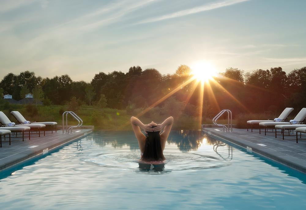 With its many outdoor spaces, the spa makes the most of the beautiful surrounding landscapes 