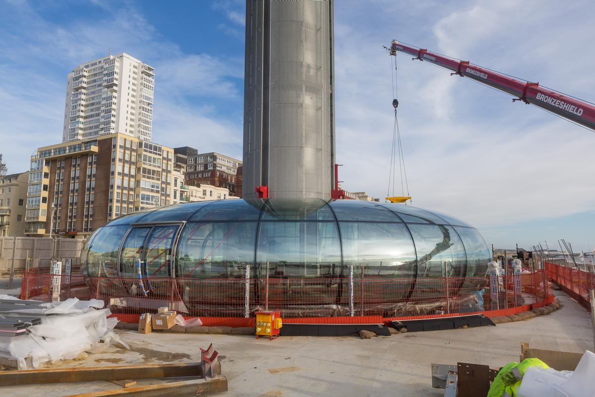 David Mark's Brighton i360 tower features a glass pod created with extremely high-performing glass panels / Kevin Meredith