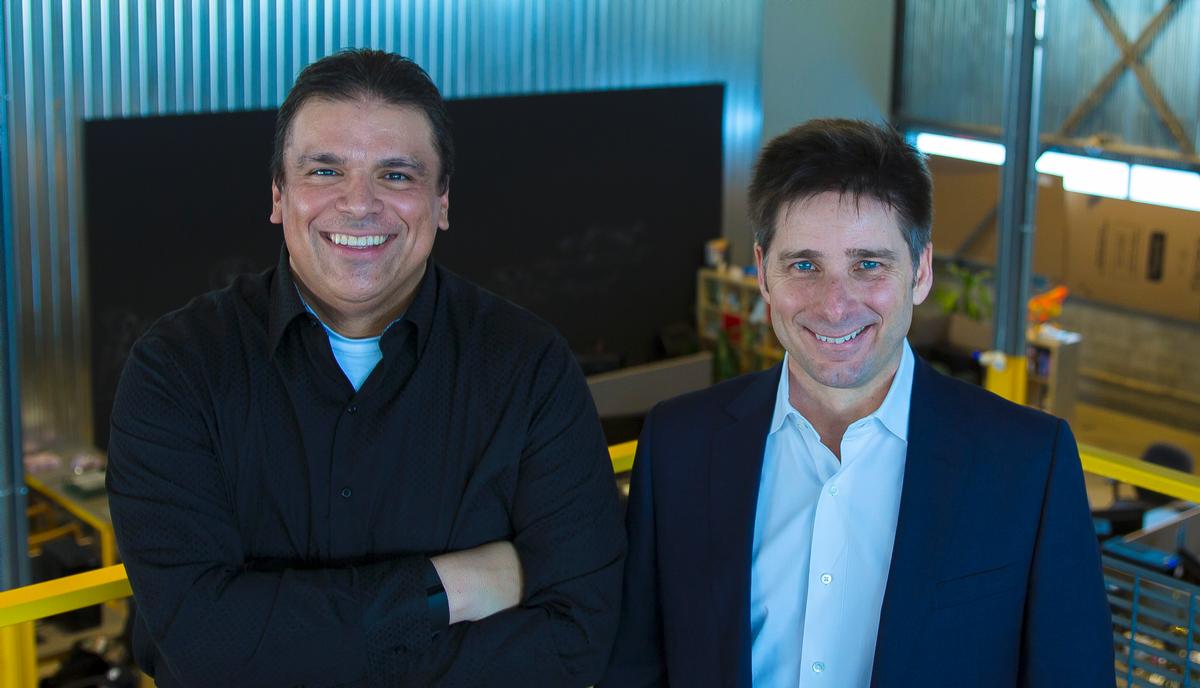 Triotech founder Ernest Yale (left) says Décarie (right) will be his right-hand man Triotech founder Ernest Yale (left) says Décarie (right) will be his right-hand man