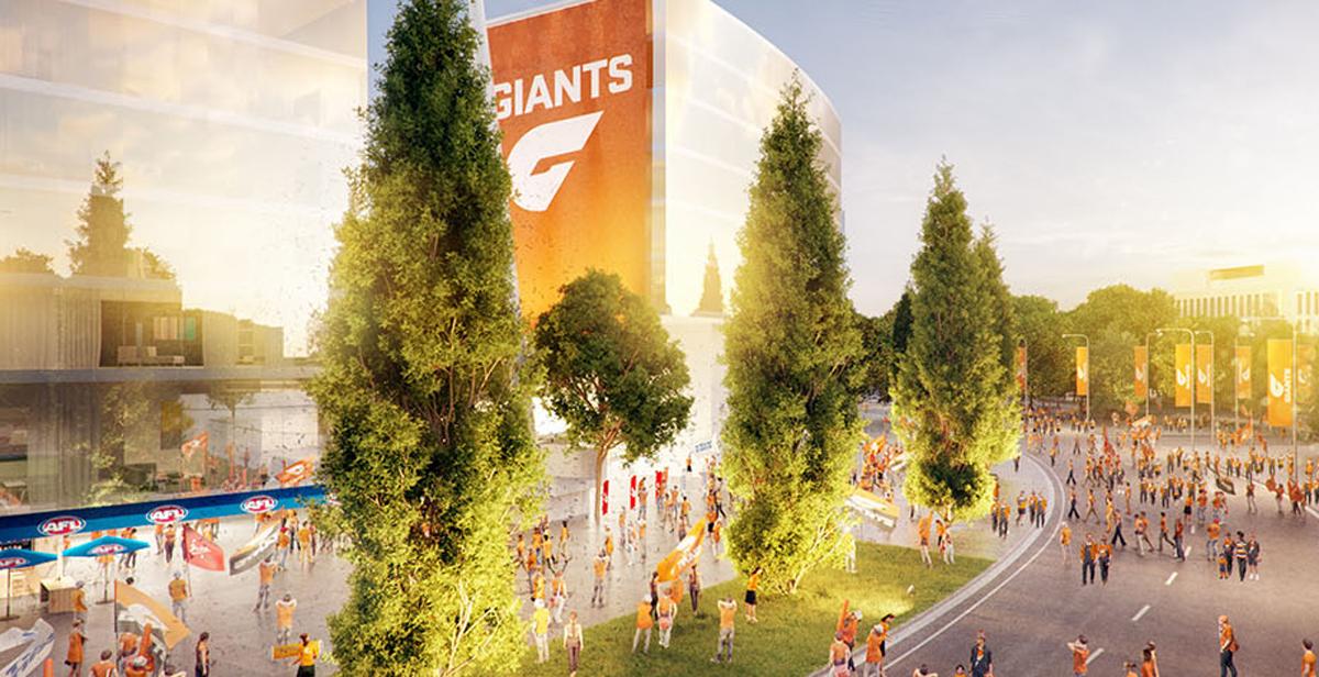 The stadium upgrade includes 4,750 new permanent seats, as well as new hospitality and media facilities / Manuka Green The stadium upgrade includes 4,750 new permanent seats, as well as new hospitality and media facilities / Manuka Green