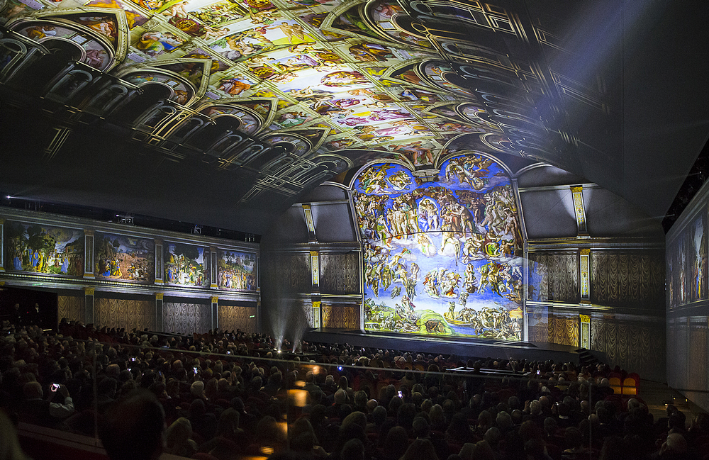 The immersive theatre experience takes visitors inside the masterpieces of Michelangelo