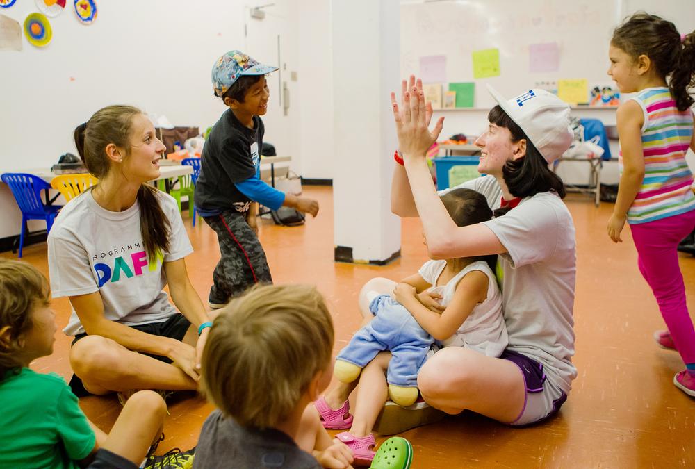Activity leaders are trained by DAFA in a way that best meets the community’s needs