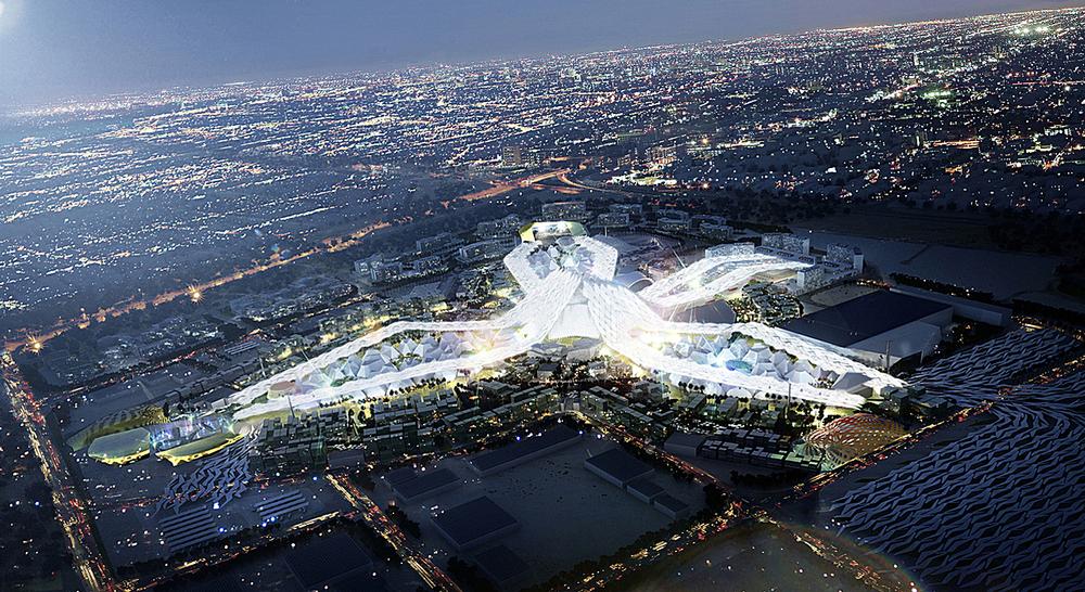 The two firms collaborated on the design of the Dubai World Expo 2020 bid master plan / IMAGE COURTESY OF HOK