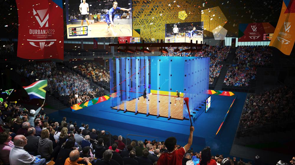 All venues for the Durban 2022 Commonwealth Games, such as the table tennis arena, squash venue and beach volleyball stadium, will be temporary structures