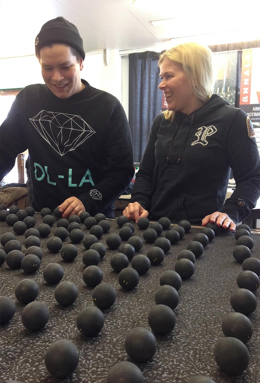 Hukka members get through more than 2,500 squash balls each year