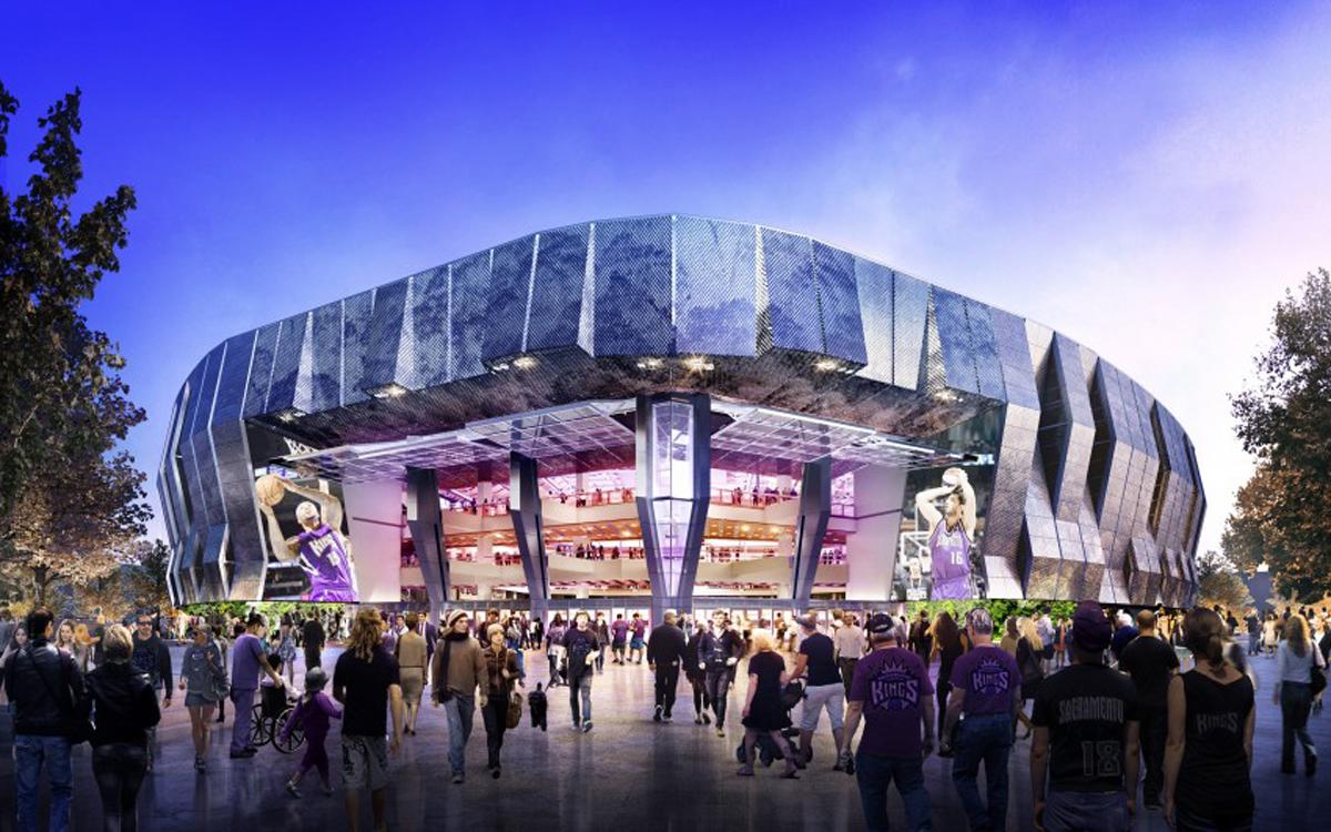 The Sacramento Kings will spend $284m on the 17,500-capacity Golden 1 Center / AECOM The Sacramento Kings will spend $284m on the 17,500-capacity Golden 1 Center / AECOM