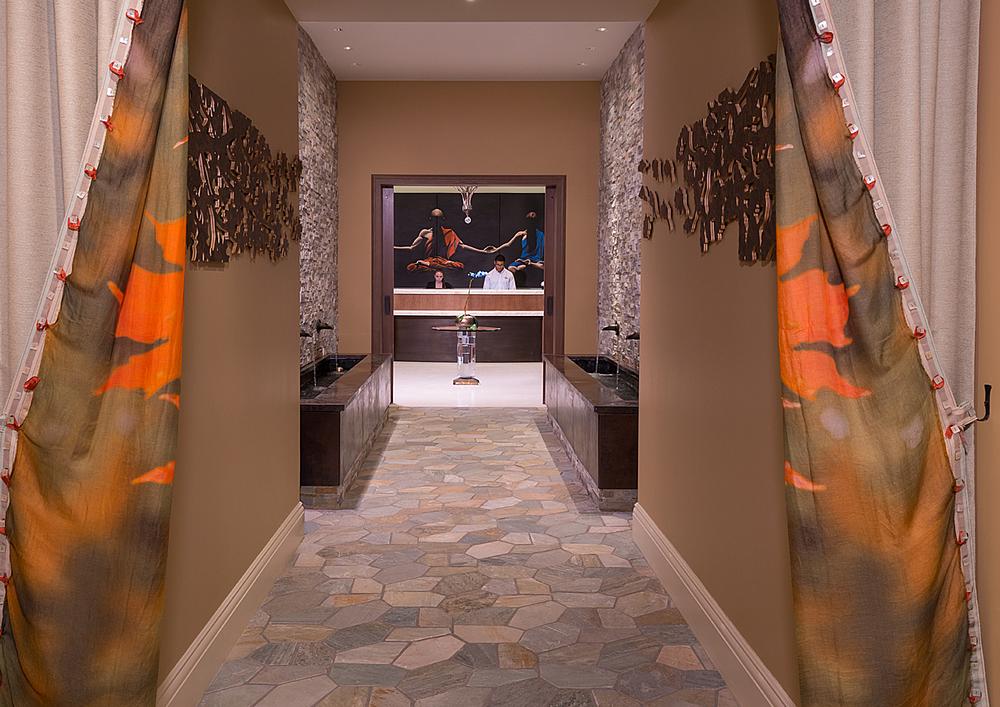Johnson is a devoted spa-goer and her daughter is an Olympic show-jumper – these passions are evident throughout the US$130m property which was one of the only US luxury resorts to open last year 
