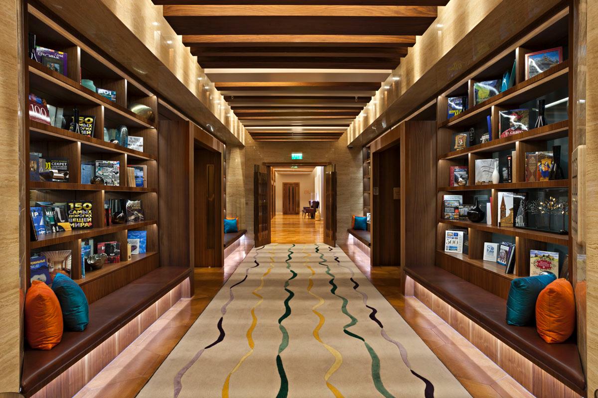 The Intourist's lounge corridor also doubles as a library and a reading room / Michael Franke