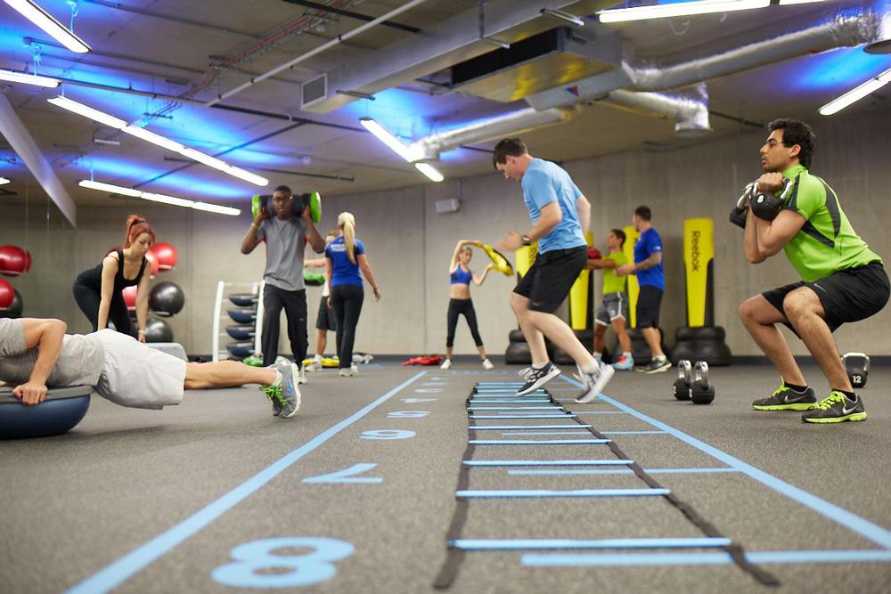 A 265sq m functional zone allows for independent workouts, PT and group training