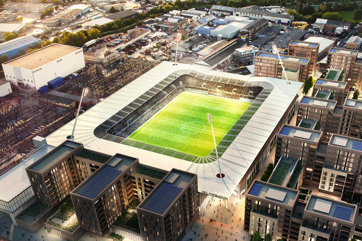 AFC Wimbledon is still waiting for planning permission to build its proposed new stadium in Merton