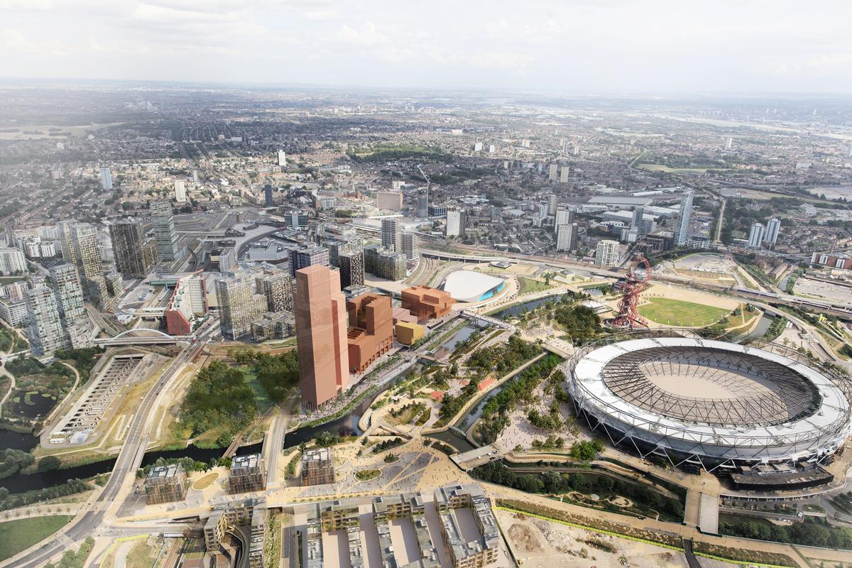 The new images show how the design of the ambitious cultural quarter is developing / Queen Elizabeth Olympic Park