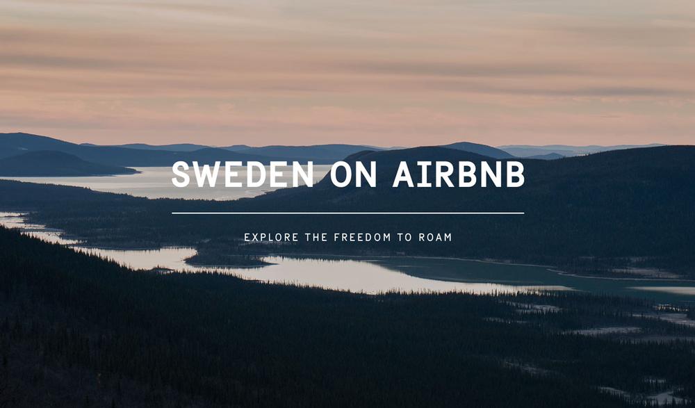 VisitSweden worked with Airbnb on the campaign design