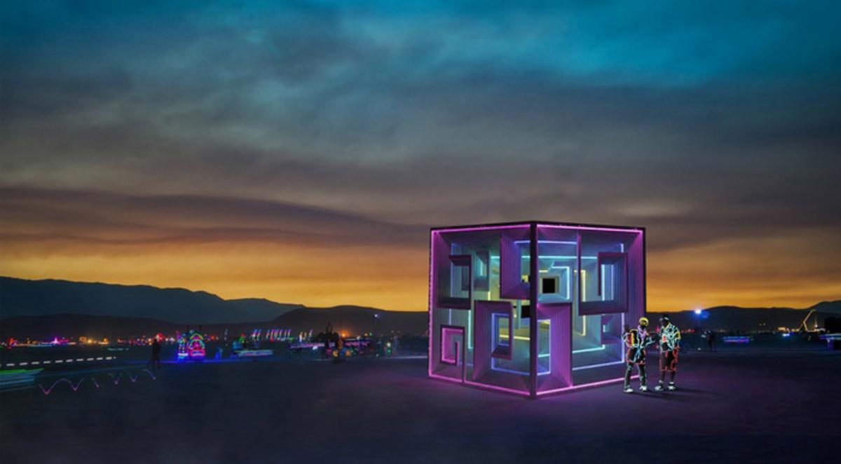 Jon Leung’s Bismuth Bivouac will be colourfully lit at night Jon Leung’s Bismuth Bivouac will be colourfully lit at night