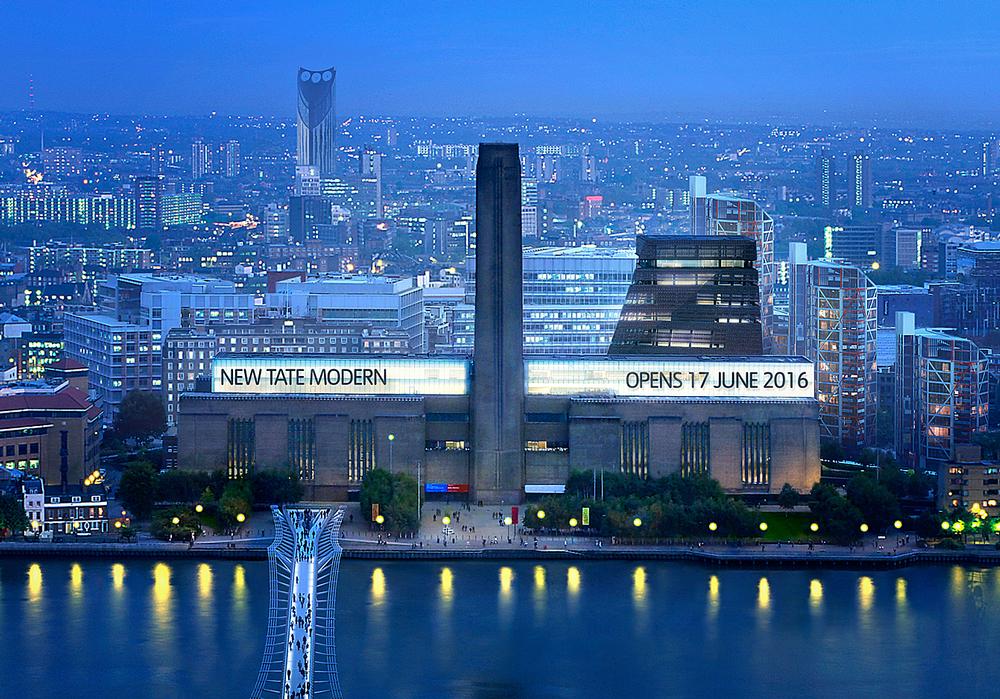 A view of London’s Tate Modern and new extension from the other side of the Thames / PHOTO: HAYES DAVIDSON