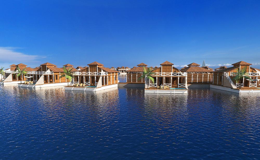FIve Lagoons, which includes Ocean Flower, is a collaboration between master developer Dutch Docklands and the Maldives’ government.Waterstudio is the architect