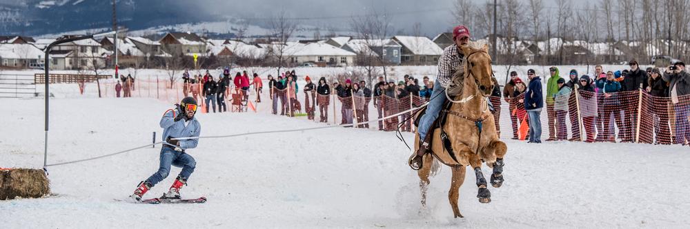 Teams can compete in beginner, amateur or pro event classes / Skijoring America