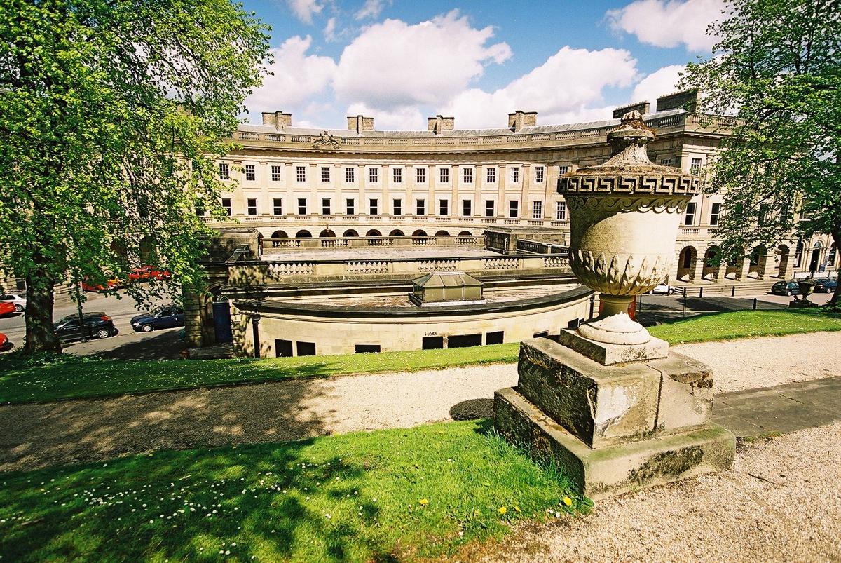 The Georgian crescent was build in the 1780s by the fifth Duke of Devonshire / Dalesauna/ Buxton Crescent and Thermal Spa