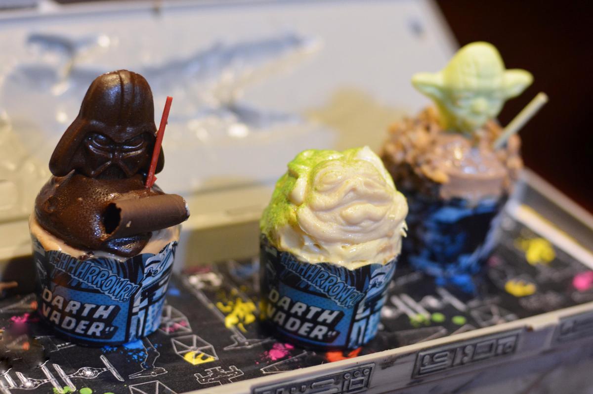 Darth Vader, Jabba the Hutt and Yoda cupcakes will be available across the park / Disney