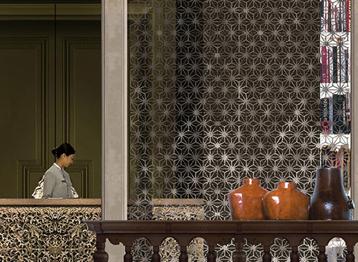 The hotel will include a 1,274sq m (13,713sq ft) Huan Spa, which is not yet open, designed by New York-based Tony Chi & Associates The hotel will include a 1,274sq m (13,713sq ft) Huan Spa, which is not yet open, designed by New York-based Tony Chi & Associates