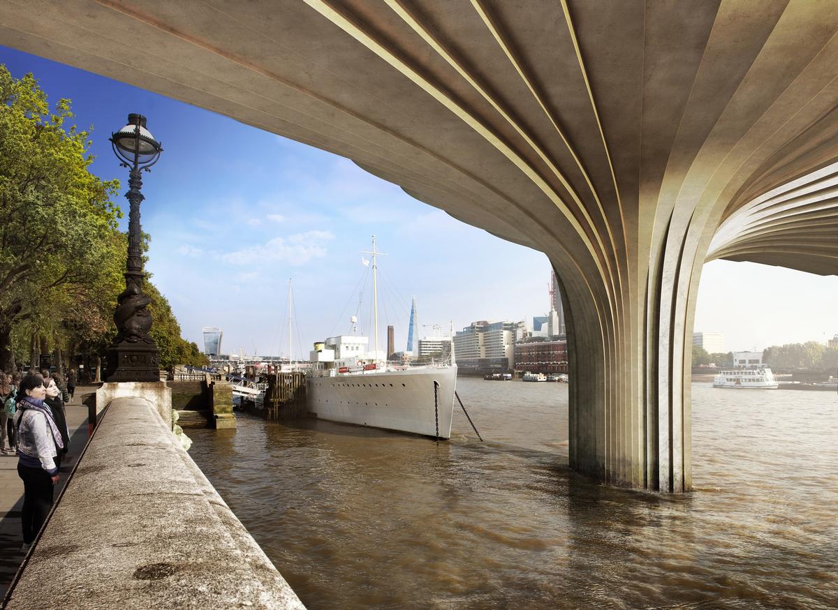 A joint venture of Bouygues Travaux Publics and Cimolai SpA will be responsible for completing the detailed design, construction and planting of the project / Garden Bridge Trust