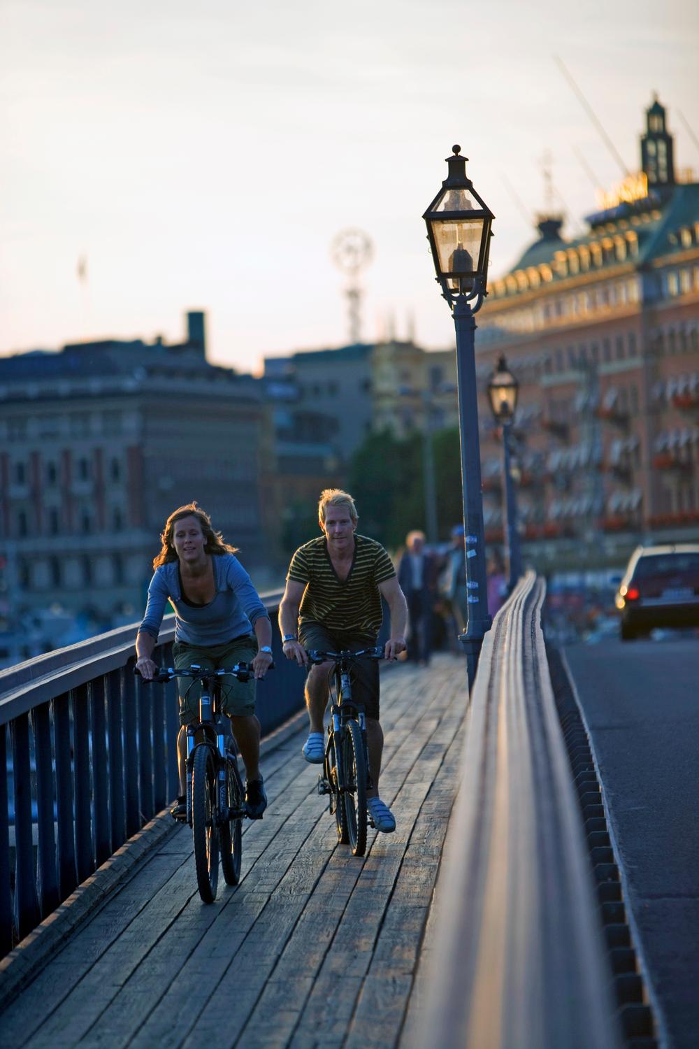 Stockholm launched its successful bicycle 
borrow and return project back in 2006 / Photo: © HENRIK TRYGG - STOCKHOLM VISITORS BOARD