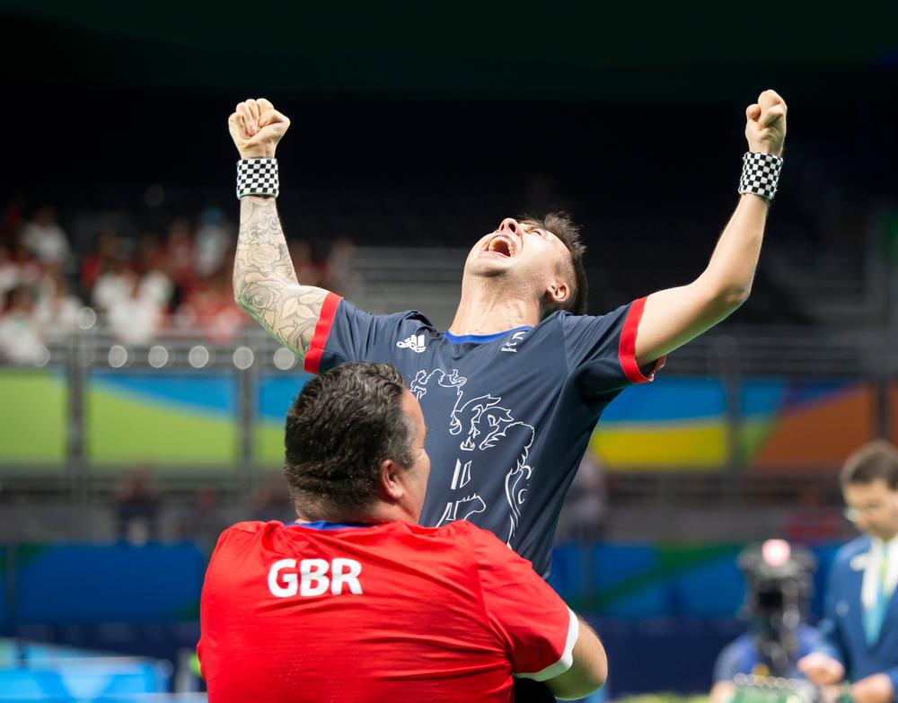 Will Bayley celebrates his gold medal win in the table tennis final at Rio Will Bayley celebrates his gold medal win in the table tennis final at Rio