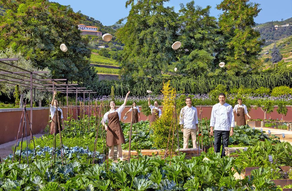 The kitchen garden at Six Senses Douro Valley, Portugal