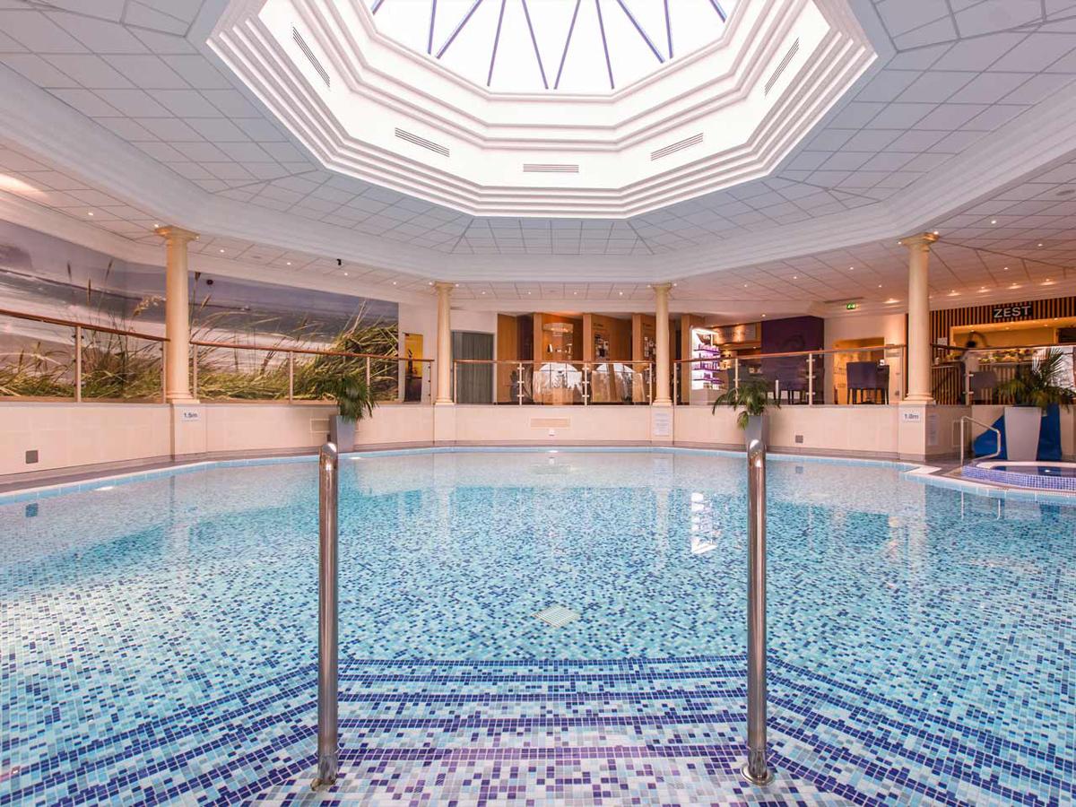 The existing spa includes a deck-level swimming pool and eight treatment rooms / Hasting Hotel Group