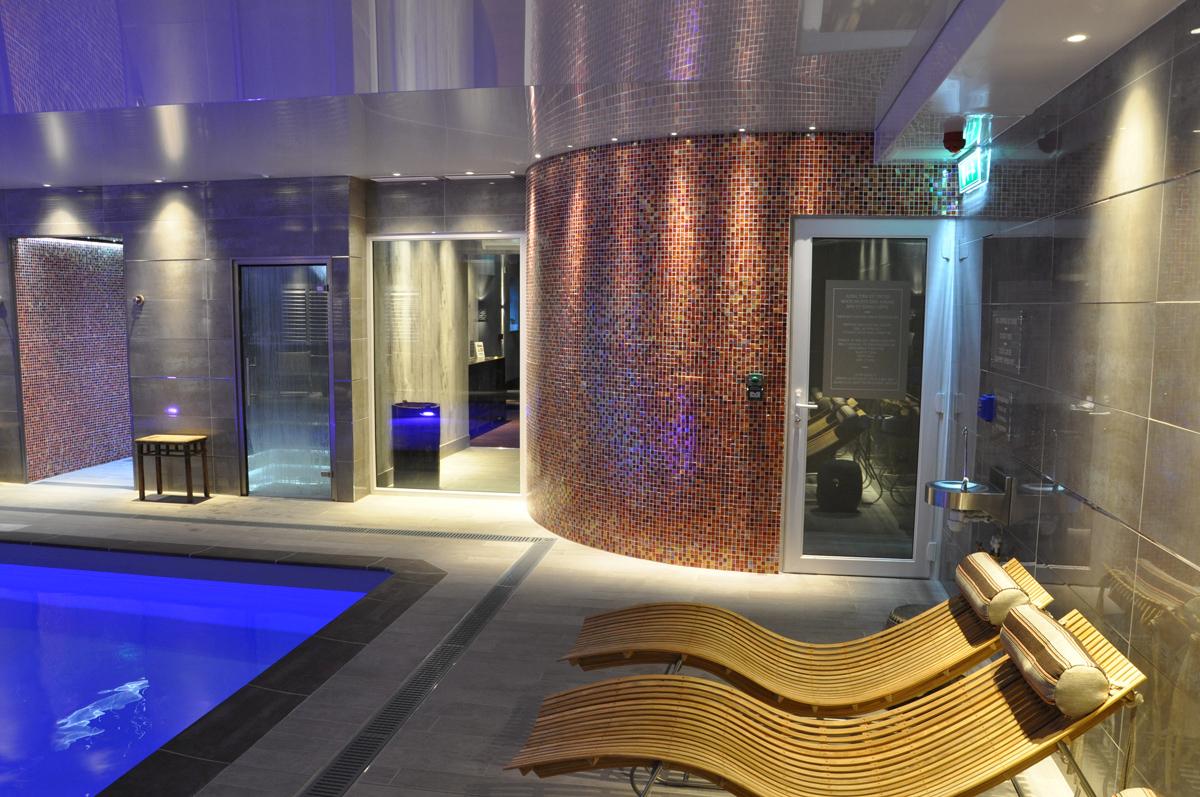The development, which started in September 2014, has seen the installation of a new pool hall, hydrotherapy pool, experience showers, deluge bucket station, sauna, steamroom and an electronic massage bed / Ashton House Design The development, which started in September 2014, has seen the installation of a new pool hall, hydrotherapy pool, experience showers, deluge bucket station, sauna, steamroom and an electronic massage bed / Ashton House Design
