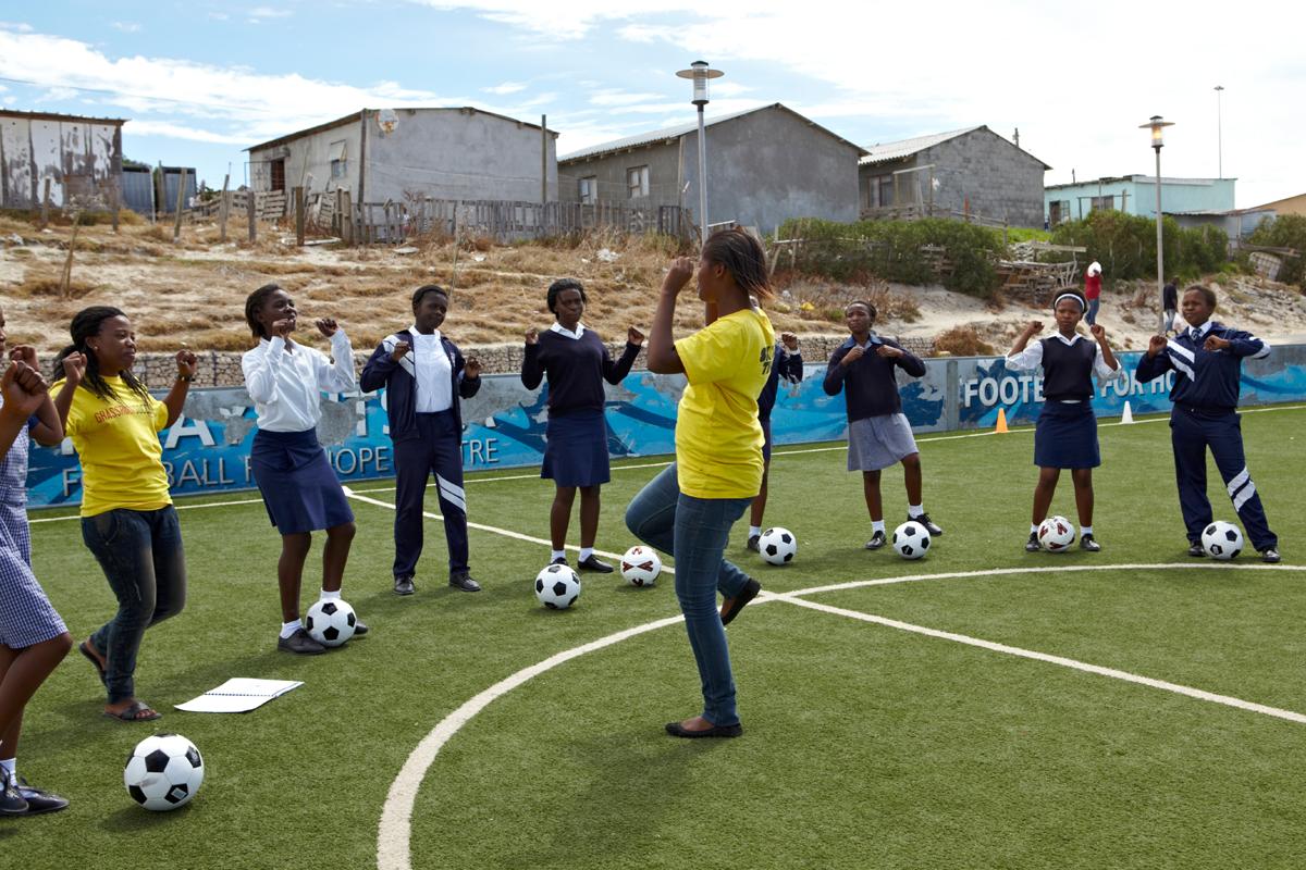 The initiative will help Girls First in Cape Town to train 20 young female coaches to deliver football-based HIV prevention sessions to 600 township girls and women The initiative will help Girls First in Cape Town to train 20 young female coaches to deliver football-based HIV prevention sessions to 600 township girls and women
